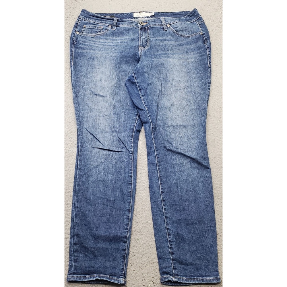 Torrid Skinny Jeans Womens 16 Blue Denim Faded Medium Wash Stretch Streetwear